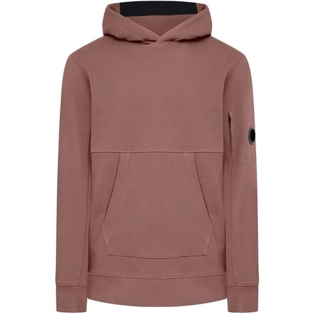 CP Company Diagonal Raised Fleece Hoodie - Pink